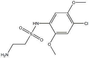 2-amino-N-(4-chloro-2,5-dimethoxyphenyl)ethane-1-sulfonamide Structure