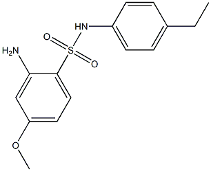 2-amino-N-(4-ethylphenyl)-4-methoxybenzene-1-sulfonamide Structure