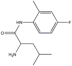2-amino-N-(4-fluoro-2-methylphenyl)-4-methylpentanamide 구조식 이미지