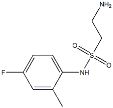 2-amino-N-(4-fluoro-2-methylphenyl)ethanesulfonamide 구조식 이미지