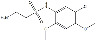 2-amino-N-(5-chloro-2,4-dimethoxyphenyl)ethane-1-sulfonamide 구조식 이미지