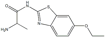 2-amino-N-(6-ethoxy-1,3-benzothiazol-2-yl)propanamide 구조식 이미지