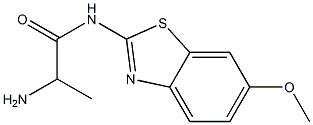 2-amino-N-(6-methoxy-1,3-benzothiazol-2-yl)propanamide 구조식 이미지