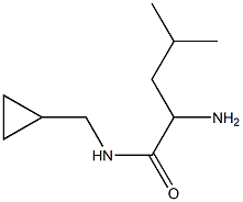 2-amino-N-(cyclopropylmethyl)-4-methylpentanamide Structure