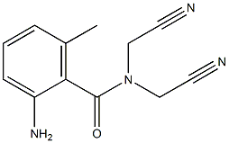 2-amino-N,N-bis(cyanomethyl)-6-methylbenzamide Structure