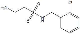 2-amino-N-[(2-chlorophenyl)methyl]ethane-1-sulfonamide Structure