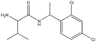 2-amino-N-[1-(2,4-dichlorophenyl)ethyl]-3-methylbutanamide 구조식 이미지