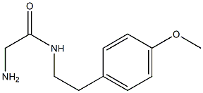 2-amino-N-[2-(4-methoxyphenyl)ethyl]acetamide 구조식 이미지