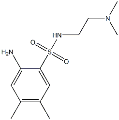 2-amino-N-[2-(dimethylamino)ethyl]-4,5-dimethylbenzene-1-sulfonamide 구조식 이미지