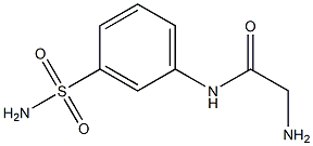 2-amino-N-[3-(aminosulfonyl)phenyl]acetamide 구조식 이미지