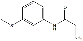 2-amino-N-[3-(methylthio)phenyl]acetamide Structure