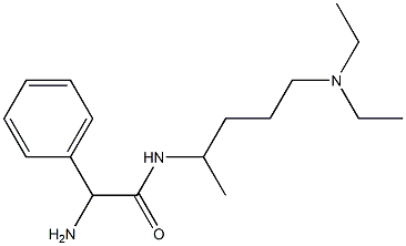 2-amino-N-[4-(diethylamino)-1-methylbutyl]-2-phenylacetamide 구조식 이미지