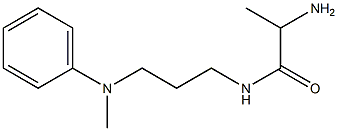 2-amino-N-{3-[methyl(phenyl)amino]propyl}propanamide 구조식 이미지