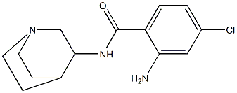 2-amino-N-1-azabicyclo[2.2.2]oct-3-yl-4-chlorobenzamide 구조식 이미지