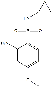 2-amino-N-cyclopropyl-4-methoxybenzene-1-sulfonamide 구조식 이미지