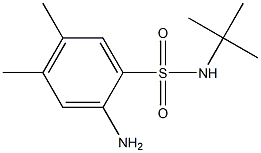 2-amino-N-tert-butyl-4,5-dimethylbenzene-1-sulfonamide Structure