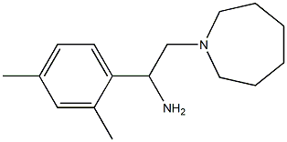 2-azepan-1-yl-1-(2,4-dimethylphenyl)ethanamine Structure