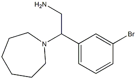 2-azepan-1-yl-2-(3-bromophenyl)ethanamine 구조식 이미지