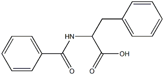 2-Benzoylamino-3-phenyl-propionic acid 구조식 이미지