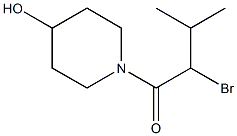 2-bromo-1-(4-hydroxypiperidin-1-yl)-3-methylbutan-1-one 구조식 이미지