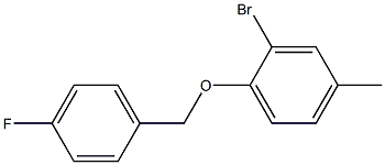 2-bromo-1-[(4-fluorophenyl)methoxy]-4-methylbenzene Structure