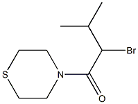 2-bromo-3-methyl-1-(thiomorpholin-4-yl)butan-1-one Structure