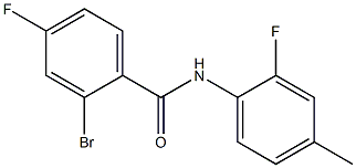 2-bromo-4-fluoro-N-(2-fluoro-4-methylphenyl)benzamide 구조식 이미지