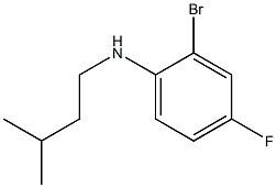 2-bromo-4-fluoro-N-(3-methylbutyl)aniline Structure