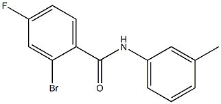 2-bromo-4-fluoro-N-(3-methylphenyl)benzamide Structure