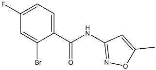 2-bromo-4-fluoro-N-(5-methylisoxazol-3-yl)benzamide Structure