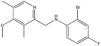 2-bromo-4-fluoro-N-[(4-methoxy-3,5-dimethylpyridin-2-yl)methyl]aniline Structure