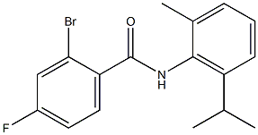 2-bromo-4-fluoro-N-[2-methyl-6-(propan-2-yl)phenyl]benzamide Structure