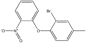 2-bromo-4-methyl-1-(2-nitrophenoxy)benzene Structure