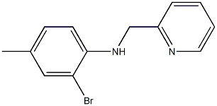 2-bromo-4-methyl-N-(pyridin-2-ylmethyl)aniline Structure