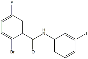 2-bromo-5-fluoro-N-(3-iodophenyl)benzamide Structure