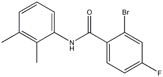 2-bromo-N-(2,3-dimethylphenyl)-4-fluorobenzamide 구조식 이미지