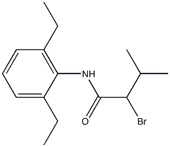 2-bromo-N-(2,6-diethylphenyl)-3-methylbutanamide Structure