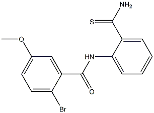 2-bromo-N-(2-carbamothioylphenyl)-5-methoxybenzamide Structure