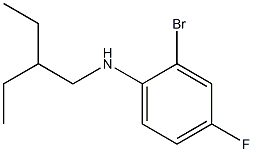2-bromo-N-(2-ethylbutyl)-4-fluoroaniline Structure