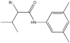 2-bromo-N-(3,5-dimethylphenyl)-3-methylbutanamide Structure