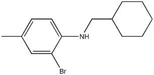 2-bromo-N-(cyclohexylmethyl)-4-methylaniline Structure