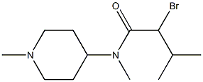 2-bromo-N,3-dimethyl-N-(1-methylpiperidin-4-yl)butanamide Structure