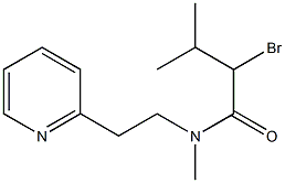 2-bromo-N,3-dimethyl-N-[2-(pyridin-2-yl)ethyl]butanamide Structure