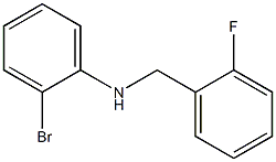 2-bromo-N-[(2-fluorophenyl)methyl]aniline Structure