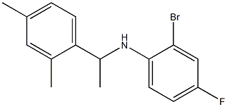 2-bromo-N-[1-(2,4-dimethylphenyl)ethyl]-4-fluoroaniline Structure