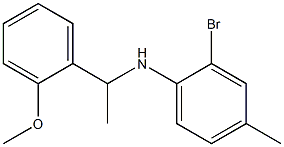 2-bromo-N-[1-(2-methoxyphenyl)ethyl]-4-methylaniline Structure