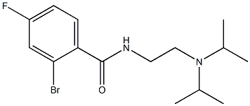 2-bromo-N-[2-(diisopropylamino)ethyl]-4-fluorobenzamide Structure