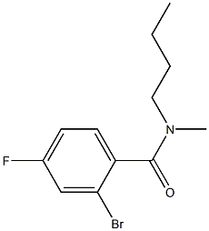 2-bromo-N-butyl-4-fluoro-N-methylbenzamide Structure