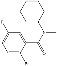 2-bromo-N-cyclohexyl-5-fluoro-N-methylbenzamide Structure