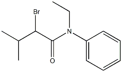 2-bromo-N-ethyl-3-methyl-N-phenylbutanamide 구조식 이미지